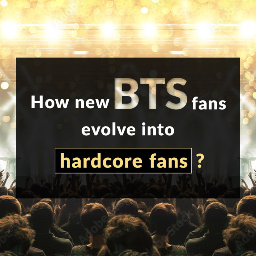 Investigating how new BTS fans evolve into hardcore fans based on behavioral data