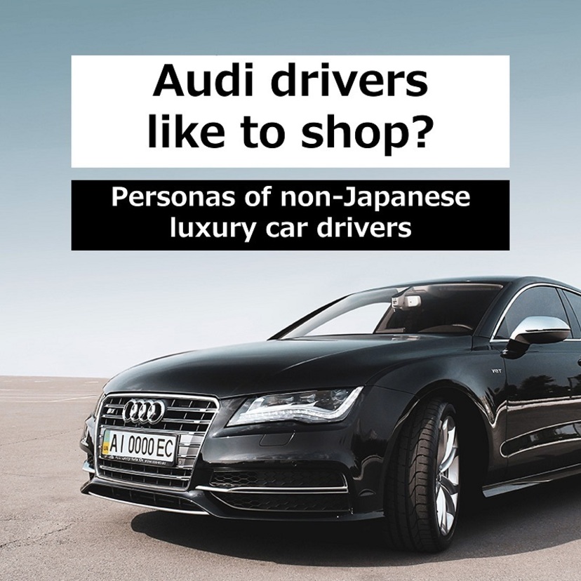 Audi drivers like to shop? Personas of non-Japanese luxury car drivers
