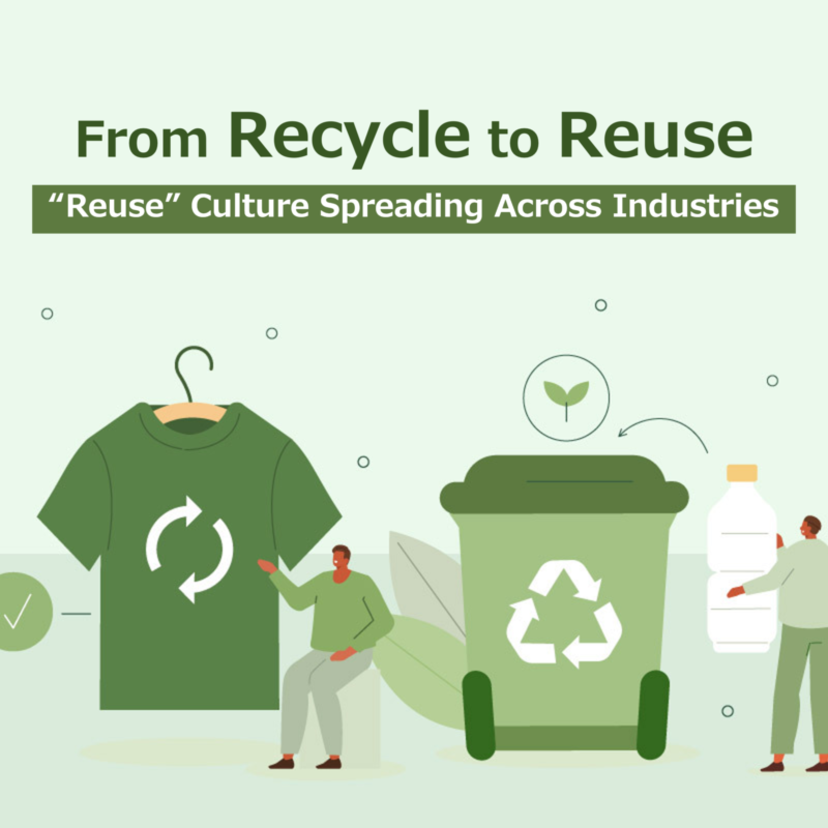 From Recycle to Reuse – “Reuse” Culture Spreading Across Industries