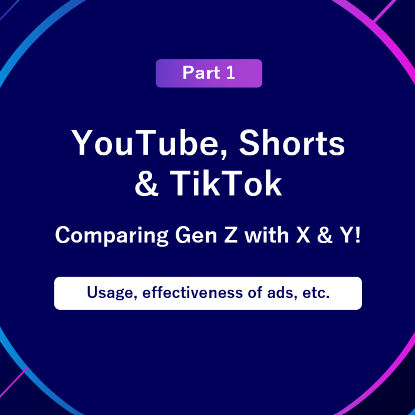 YouTube, Shorts, & TikTok: Comparing Gen X, Y, & Z! Usage rates, how they’re used, & effectiveness of ads <Part 1>