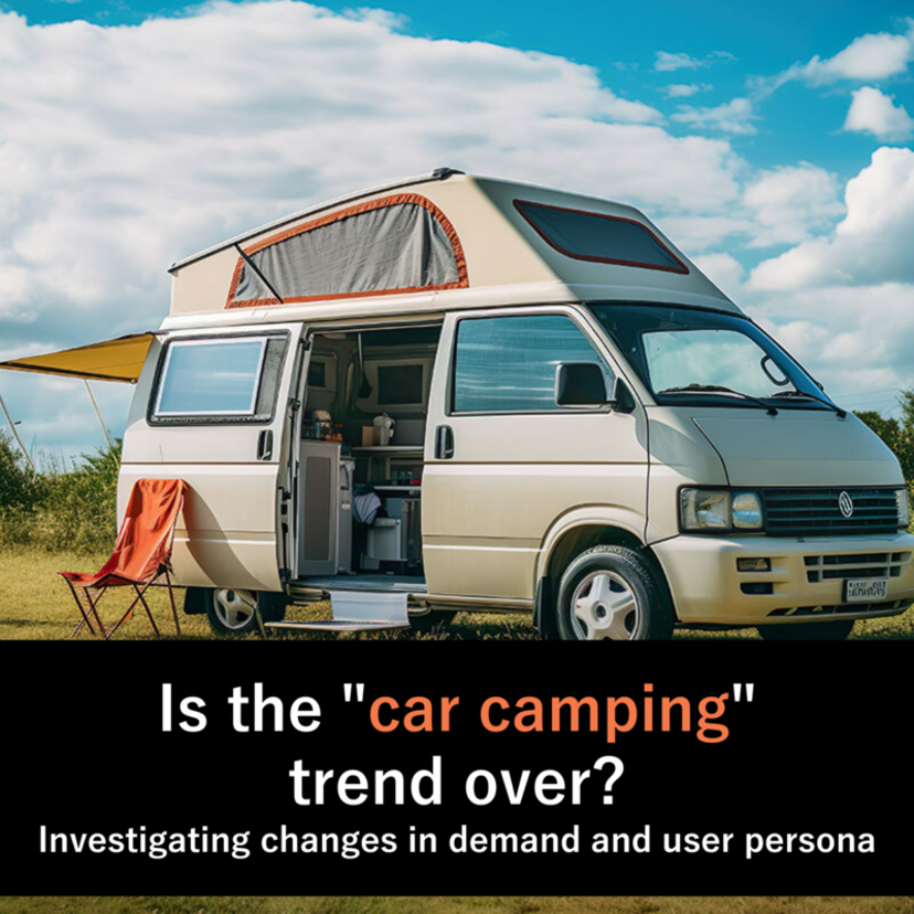 Is the "car camping" trend over? Investigating changes in demand and user persona based on search words