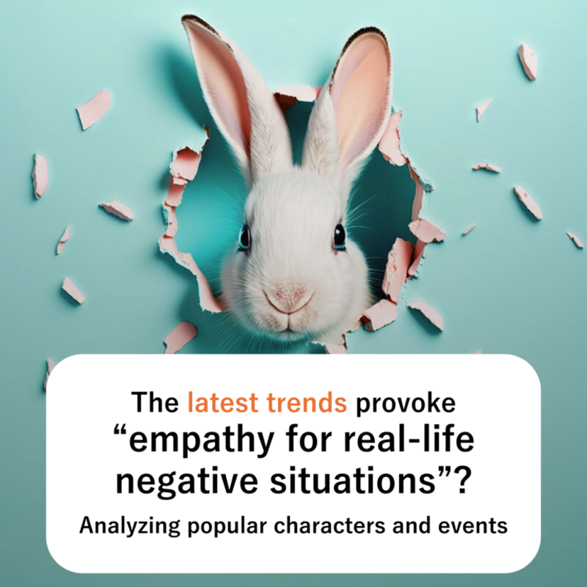 The latest trends provoke “empathy for real-life negative situations”? Analyzing popular characters and events