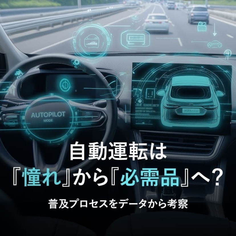 自動運転は「憧れ」から「必需品」へ？普及プロセスをデータから考察
