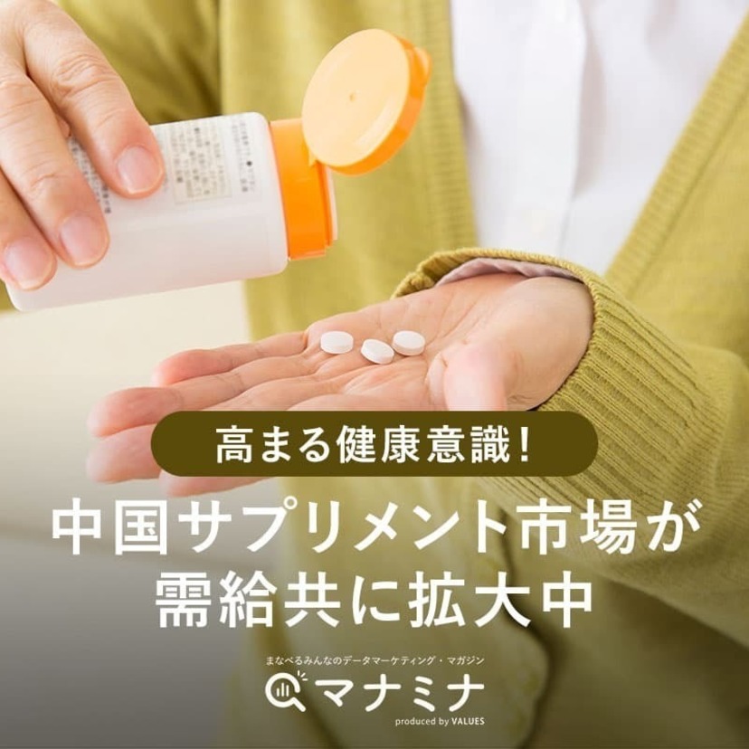 高まる健康意識！中国サプリメント市場が需給共に拡大中