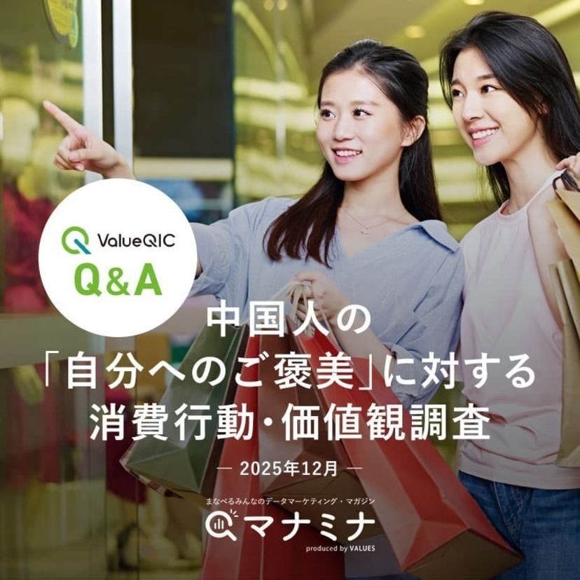 【ValueQIC Q&A】中国人の「自分へのご褒美」に対する消費行動・価値観調査 （2025年12月）