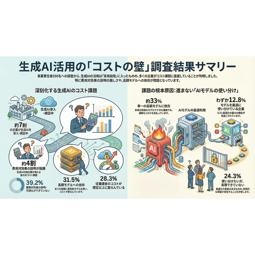 生成AIを利用している企業の約4割が費用対効果の説明・可視化ができていない！？業務別にAIモデルを使い分けている企業は1割程度に留まる【Ragate調査】