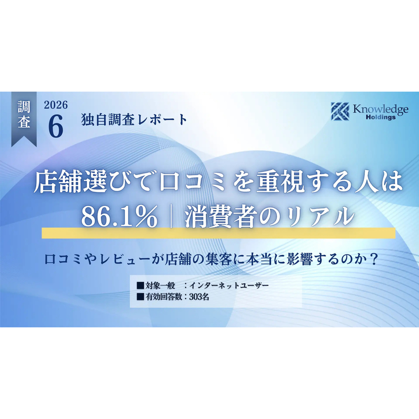 消費者が店舗の口コミで重視するのは「星の数」ではなく「具体的な体験談」が最多【ナレッジホールディングス調査】