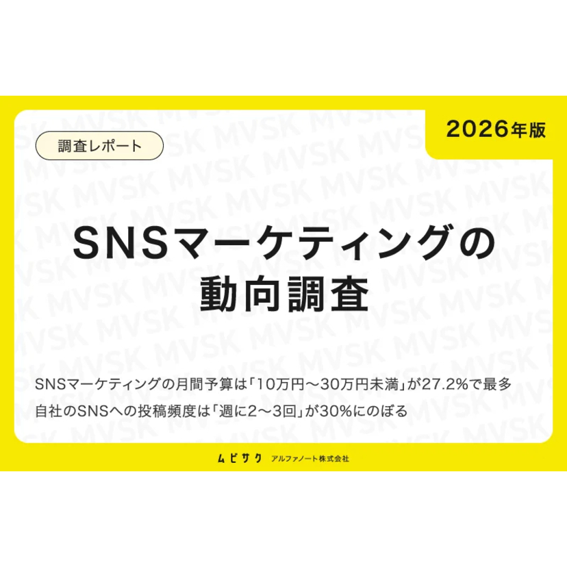 SNSマーケティングの予算は「10〜30万円」が最多！マーケ担当者が明かす月間予算と投稿頻度のリアル【アルファノート調査】