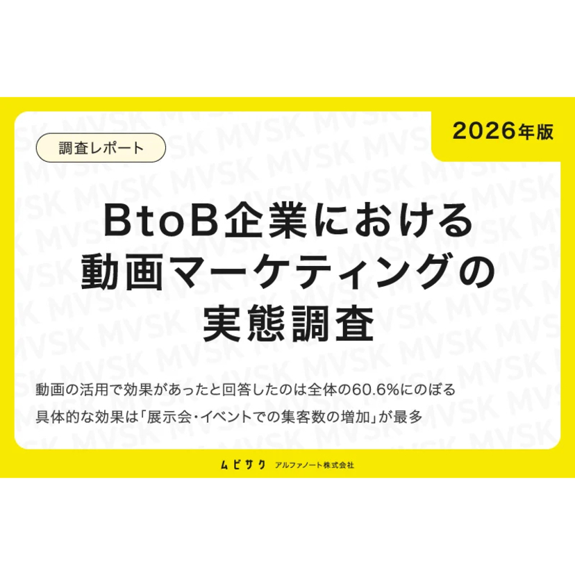 アポ率向上・リード獲得に直結。成果を出すBtoB企業が実践する動画マーケティングの実態【アルファノート調査】