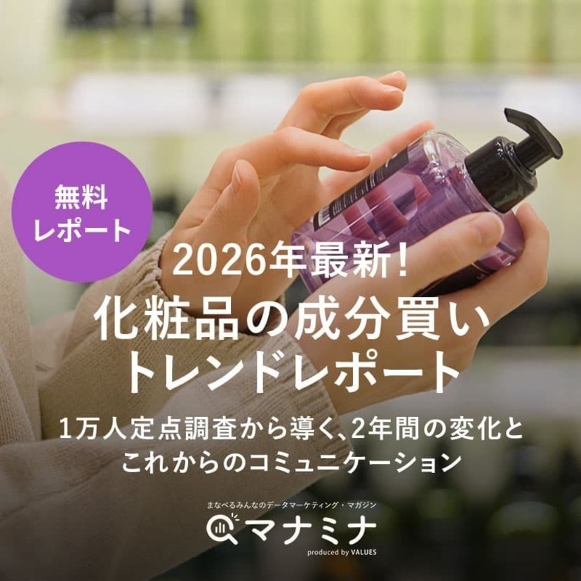 【無料レポート】2026年最新！化粧品の成分買いトレンドレポート〜1万人定点調査から導く、2年間の変化とこれからのコミュニケーション
