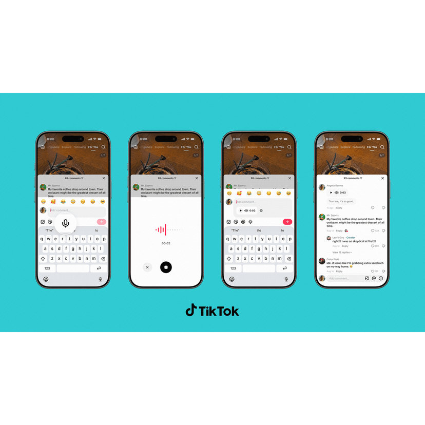 TikTok、コメント欄に音声・投票などの新機能　最大9枚の写真投稿にも対応へ