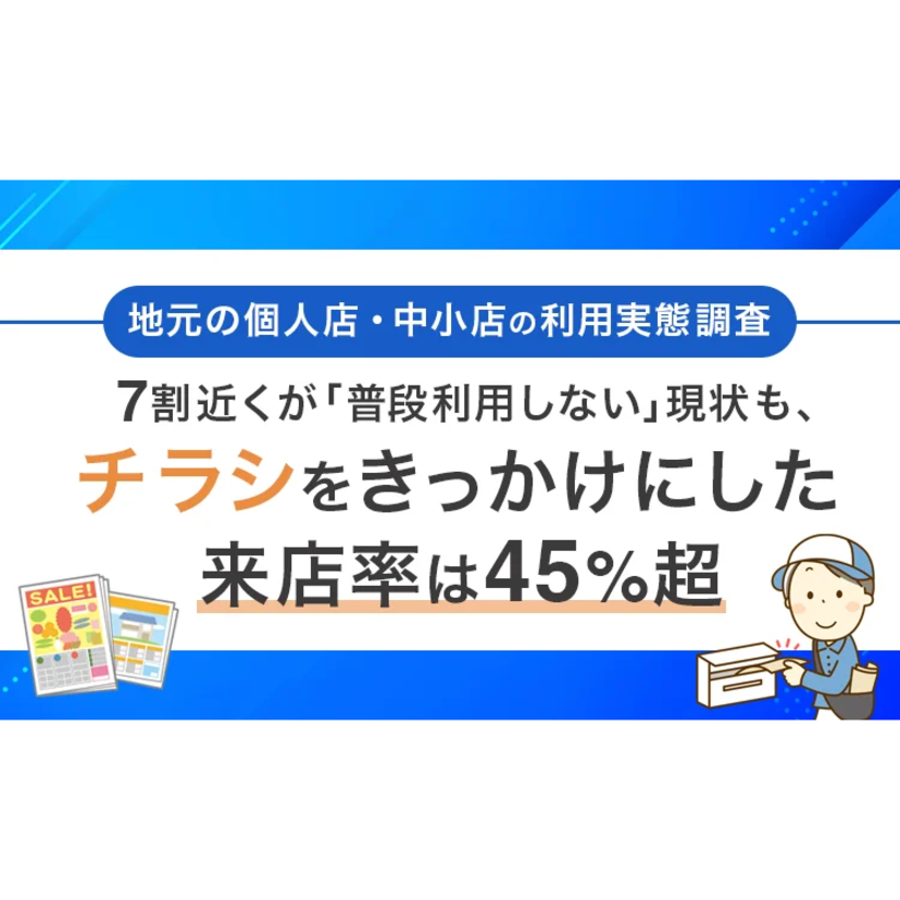 45.2％がチラシを見て来店・利用を経験【NEXER Group・関東ポスティング協同組合調査】
