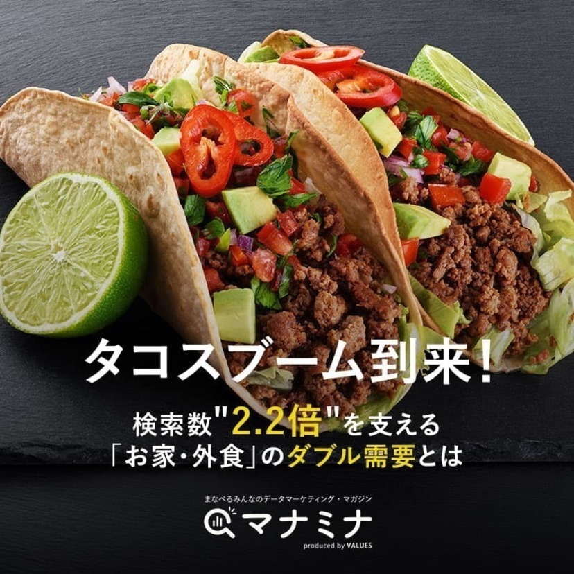 タコスブーム到来！検索数"2.2倍"を支える「お家・外食」のダブル需要とは