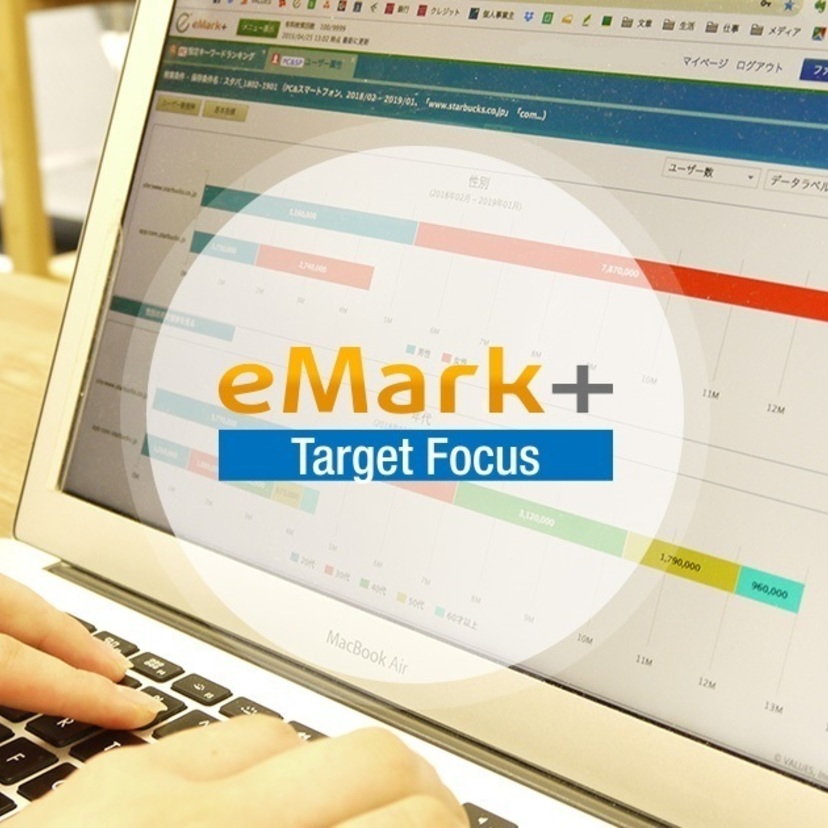 競合分析ができるツールeMark+のTarget Focusでターゲットユーザーがどんなサイトをよく見ているかを知る方法