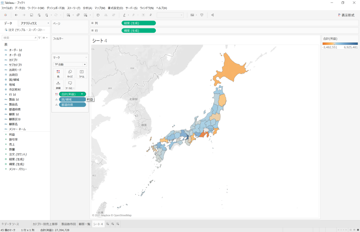 Tableauで作ったワークシートをダッシュボードにする Bi初学者がtableauを１から学びます 最終回 マナミナ まなべるみんなのデータマーケティング マガジン